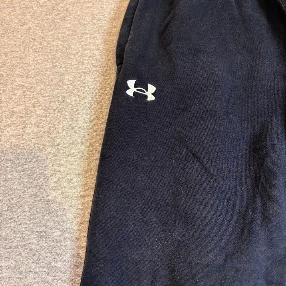Under Armour Joggers Mens Large Black Rival Fleece Sweatpants - Picture 2 of 6